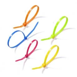 Commercial Electric 8 in. Cable Tie, Assorted (100-Pack) -Commercial Electric Sales assorted commercial electric cable zip ties gt 200st colors 100 31 1000
