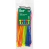 Commercial Electric 8 in. Cable Tie, Assorted (100-Pack) -Commercial Electric Sales assorted commercial electric cable zip ties gt 200st colors 100 64 1000