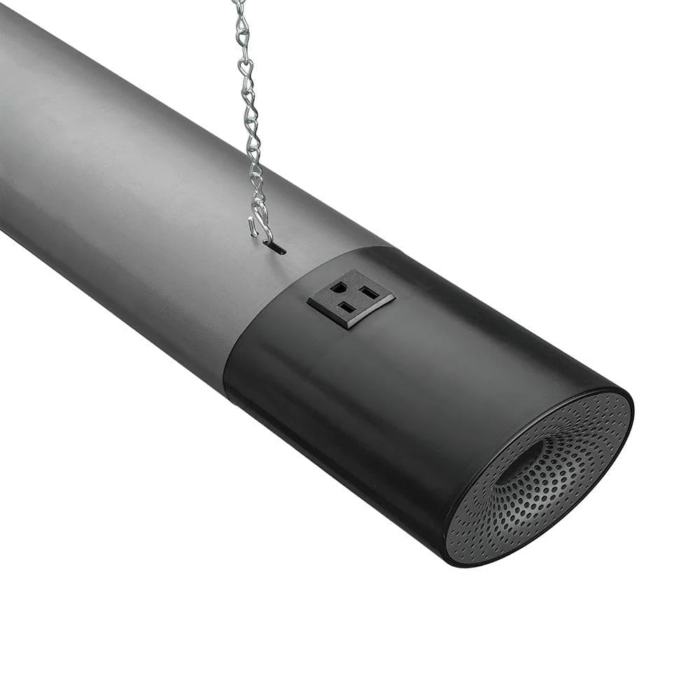 Commercial Electric 42 in. 64-Watt Equivalent Integrated LED Black Brushed Nickel Shop Light Bluetooth Speakers Workbench Garage 3600 Lumens 7 Commercial Electric 42 in. 64-Watt Equivalent Integrated LED Black Brushed Nickel Shop Light Bluetooth Speakers Workbench Garage 3600 Lumens - Image 5