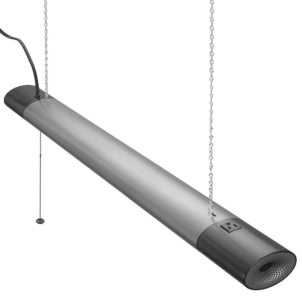 Commercial Electric 42 in. 64-Watt Equivalent Integrated LED Black Brushed Nickel Shop Light Bluetooth Speakers Workbench Garage 3600 Lumens 8 Commercial Electric 42 in. 64-Watt Equivalent Integrated LED Black Brushed Nickel Shop Light Bluetooth Speakers Workbench Garage 3600 Lumens - Image 6