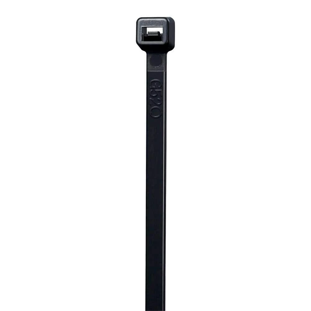 Commercial Electric 8 in. UV Cable Tie, Black (1000-Pack) 4 Commercial Electric 8 in. UV Cable Tie, Black (1000-Pack) - Image 2