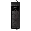Commercial Electric 6 ft. 12-Outlet Surge Protector with Coax and USB RJ45, Black