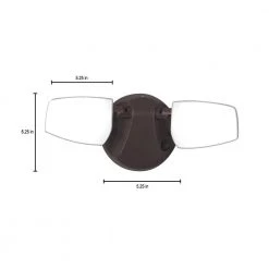 Commercial Electric Variable CCT 2000 Lumens Twin Head Bronze Outdoor Integrated LED Floodlight with Integrated Photocontrol -Commercial Electric Sales bronze commercial electric flood lights ft28vcibce 1d 1000