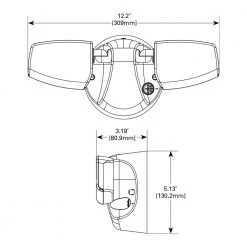 Commercial Electric Variable CCT 2000 Lumens Twin Head Bronze Outdoor Integrated LED Floodlight with Integrated Photocontrol -Commercial Electric Sales bronze commercial electric flood lights ft28vcibce 66 1000