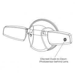 Commercial Electric Variable CCT 2000 Lumens Twin Head Bronze Outdoor Integrated LED Floodlight with Integrated Photocontrol -Commercial Electric Sales bronze commercial electric flood lights ft28vcibce a0 1000