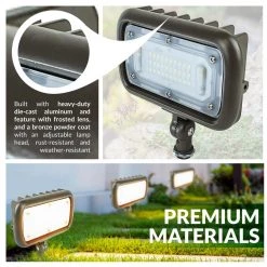 Commercial Electric 30W Line Voltage Bronze Integrated Outdoor LED Wall Wash Light with Adjustable Mounting Bracket for Landscape Lighting 17 Commercial Electric 30W Line Voltage Bronze Integrated Outdoor LED Wall Wash Light with Adjustable Mounting Bracket for Landscape Lighting -Commercial Electric Sales bronze commercial electric landscape flood lights ceww30brz 77 1000