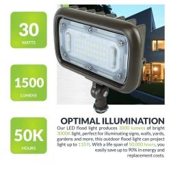 Commercial Electric 30W Line Voltage Bronze Integrated Outdoor LED Wall Wash Light with Adjustable Mounting Bracket for Landscape Lighting 14 Commercial Electric 30W Line Voltage Bronze Integrated Outdoor LED Wall Wash Light with Adjustable Mounting Bracket for Landscape Lighting -Commercial Electric Sales bronze commercial electric landscape flood lights ceww30brz a0 1000