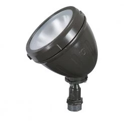 Commercial Electric 14-Watt LED 1100 Lumens CE Hardwired Bronze LED Landscape Flood Light Metal Spot Light