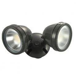 Commercial Electric 28-Watt 1100 Lumens CE Hardwired Bronze LED Landscape Flood Light Dual Spot Light