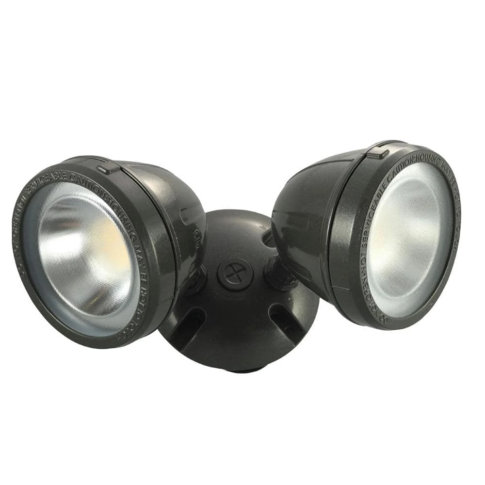 Commercial Electric 28-Watt 1100 Lumens CE Hardwired Bronze LED Landscape Flood Light Dual Spot Light 3 Commercial Electric 28-Watt 1100 Lumens CE Hardwired Bronze LED Landscape Flood Light Dual Spot Light
