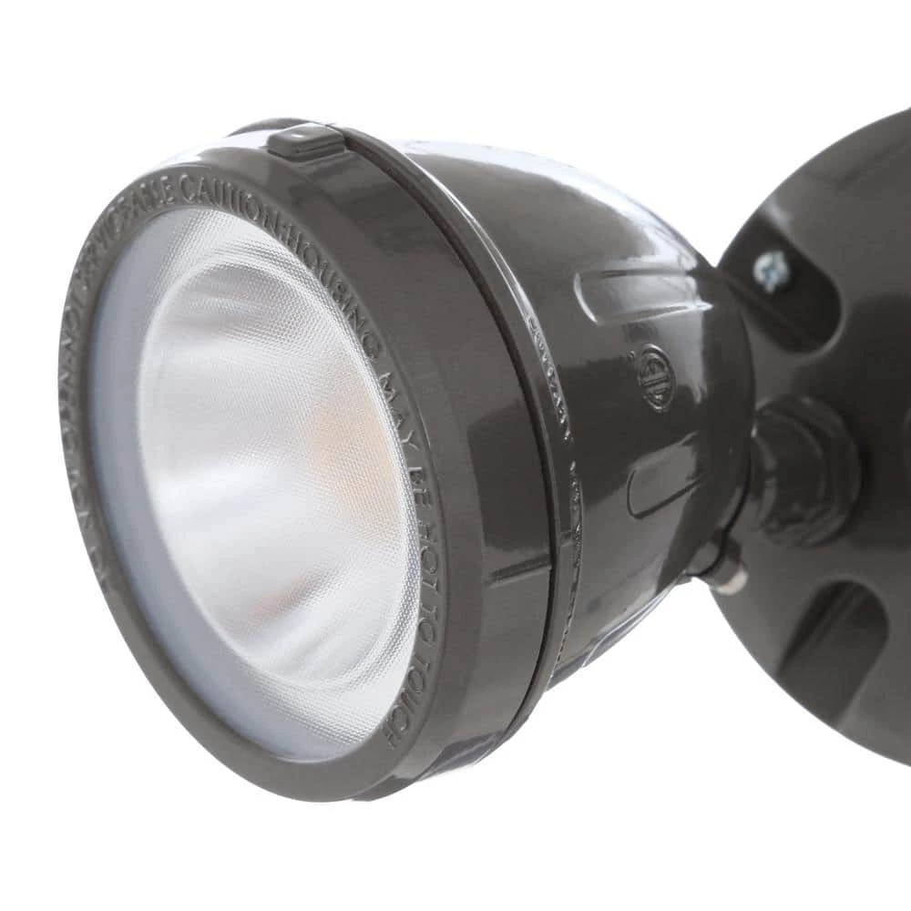 Commercial Electric 28-Watt 1100 Lumens CE Hardwired Bronze LED Landscape Flood Light Dual Spot Light 4 Commercial Electric 28-Watt 1100 Lumens CE Hardwired Bronze LED Landscape Flood Light Dual Spot Light - Image 2