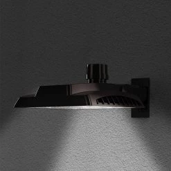 Commercial Electric 1300-Watt Equivalent Integrated LED Bronze Dusk to Dawn Area Light, 4000K -Commercial Electric Sales bronze commercial electric parking lot lights grd150 pc 4k bz c3 1000