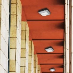 Commercial Electric Helios 150-Watt Equivalent Integrated LED Dark Bronze Outdoor Security Canopy and Area Light with 2200 Lumens (4-Pack) -Commercial Electric Sales bronze commercial electric parking lot lights hel20 4k bz 4pk 1f 1000