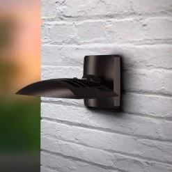 Commercial Electric Residential 550-Watt Equivalent Integrated LED Bronze Outdoor Wall Pack/Flood Light, 8000 Lumens -Commercial Electric Sales bronze commercial electric wall pack lights fsnx80 pc 4k bz c3 1000