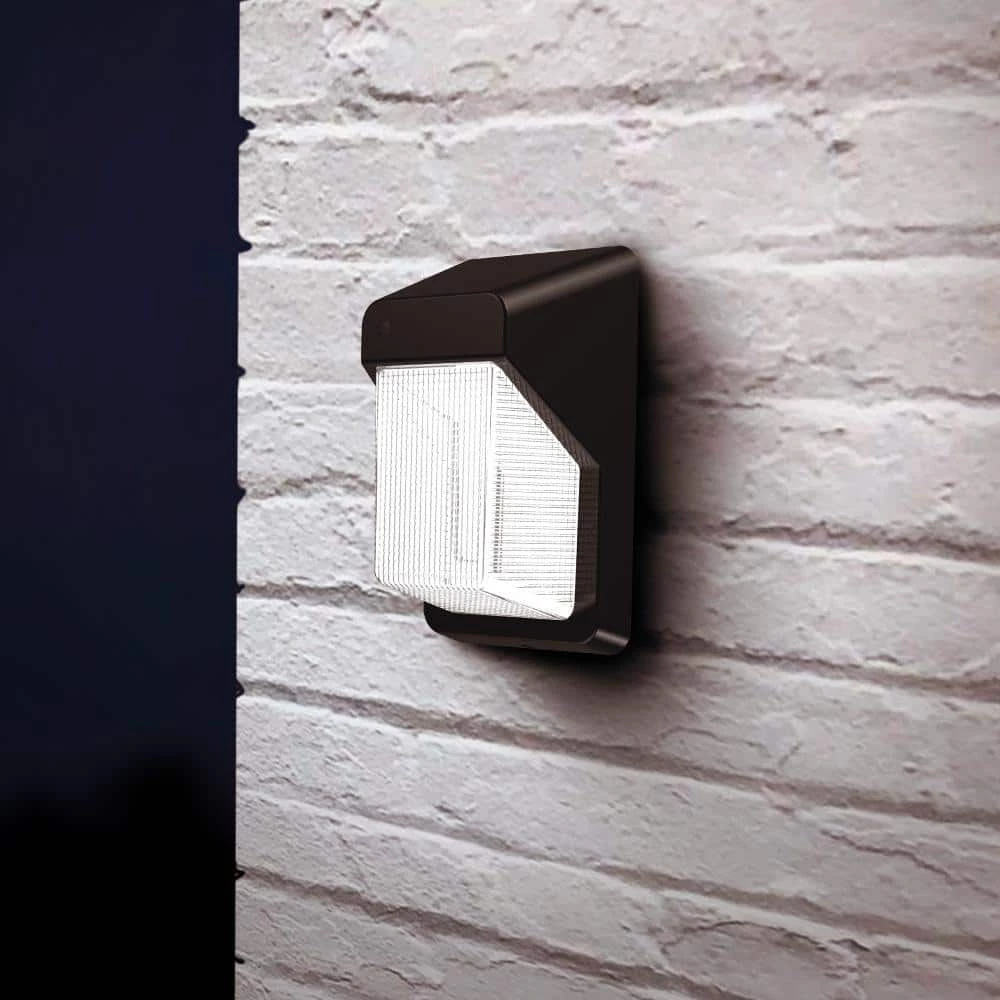 Commercial Electric Commercial 200-Watt Equivalent Integrated LED Bronze Outdoor Vertical Wall Pack Over Door Light, 3000 Lumens 5 Commercial Electric Commercial 200-Watt Equivalent Integrated LED Bronze Outdoor Vertical Wall Pack Over Door Light, 3000 Lumens - Image 3