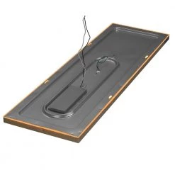 Commercial Electric 48 in. x 15 in. Low Profile Brushed Nickel Color Selectable LED Flush Mount Ceiling Light w/Night Light Feature -Commercial Electric Sales brushed nickel 4x15 commercial electric flush mount lights 56702113 1f 1000