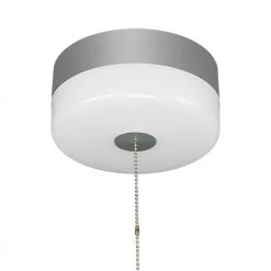 Commercial Electric Spin Light 7 in. Closet Light LED Flush Mount Ceiling Light w/ Pull Chain Brushed Nickel Accent Clothes Closet Rated -Commercial Electric Sales brushed nickel accent commercial electric flush mount lights 565901110 44 1000