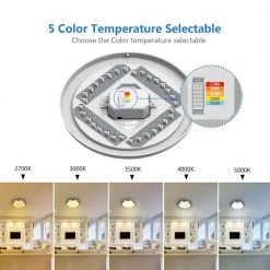 Commercial Electric 14 in. Brushed Nickel and Oil-Rubbed Bronze Selectable Integrated LED Flush Mount with Interchangeable Trim -Commercial Electric Sales brushed nickel and oil rubbed bronze commercial electric flush mount lights ca8aa022fr125 66 1000