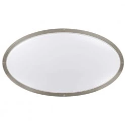Commercial Electric 32 in. Orbit Oval Color Selectable CCT LED Flush Mount Brushed Nickel Ceiling Light 3000 Lumens Dimmable -Commercial Electric Sales brushed nickel commercial electric flush mount lights 564121110 4f 1000