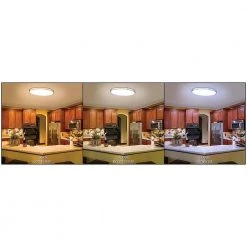 Commercial Electric 32 in. Orbit Oval Color Selectable CCT LED Flush Mount Brushed Nickel Ceiling Light 3000 Lumens Dimmable -Commercial Electric Sales brushed nickel commercial electric flush mount lights 564121110 a0 1000