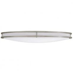 Commercial Electric 32 in. Orbit Oval Color Selectable CCT LED Flush Mount Brushed Nickel Ceiling Light 3000 Lumens Dimmable -Commercial Electric Sales brushed nickel commercial electric flush mount lights 564121110 c3 1000