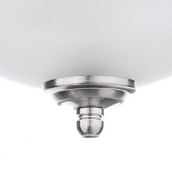 Commercial Electric 13 in. 2-Light Brushed Nickel Flush Mount with Frosted Glass Shade (2-Pack) -Commercial Electric Sales brushed nickel commercial electric flush mount lights efg8012a bn c3 1000