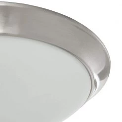 Commercial Electric 11 in. 120-Watt Equivalent Brushed Nickel 2700K CCT LED Ceiling Light Flush Mount with Frosted White Glass Shade 19 Commercial Electric 11 in. 120-Watt Equivalent Brushed Nickel 2700K CCT LED Ceiling Light Flush Mount with Frosted White Glass Shade -Commercial Electric Sales brushed nickel commercial electric flush mount lights hb1022c 35 4f 1000