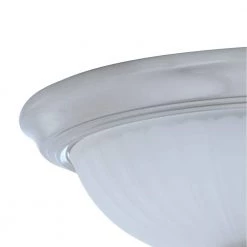 Commercial Electric 11 in. 100-Watt Equivalent Brushed Nickel Integrated LED Flush Mount with Frosted Glass Shade (2-Pack) -Commercial Electric Sales brushed nickel commercial electric flush mount lights hqv8011l bn 44 1000