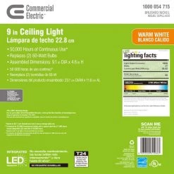 Commercial Electric 9 in. 120-Watt Equivalent Brushed Nickel Integrated LED Mushroom Flush Mount with White Acrylic Shade 23 Commercial Electric 9 in. 120-Watt Equivalent Brushed Nickel Integrated LED Mushroom Flush Mount with White Acrylic Shade -Commercial Electric Sales brushed nickel commercial electric flush mount lights ipf3011l bn 1f 1000