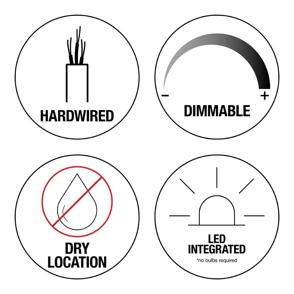 Commercial Electric 13 in. Brushed Nickel Selectable CCT Color Changing LED Round Ceiling Flush Mount Light Fixture (2-Pack) 5 Commercial Electric 13 in. Brushed Nickel Selectable CCT Color Changing LED Round Ceiling Flush Mount Light Fixture (2-Pack) - Image 3