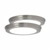 Commercial Electric 13 in. Brushed Nickel Selectable CCT Color Changing LED Round Ceiling Flush Mount Light Fixture (2-Pack) 2 Commercial Electric 13 in. Brushed Nickel Selectable CCT Color Changing LED Round Ceiling Flush Mount Light Fixture (2-Pack) -Commercial Electric Sales brushed nickel commercial electric flush mount lights jju3011l 2 bn 64 1000