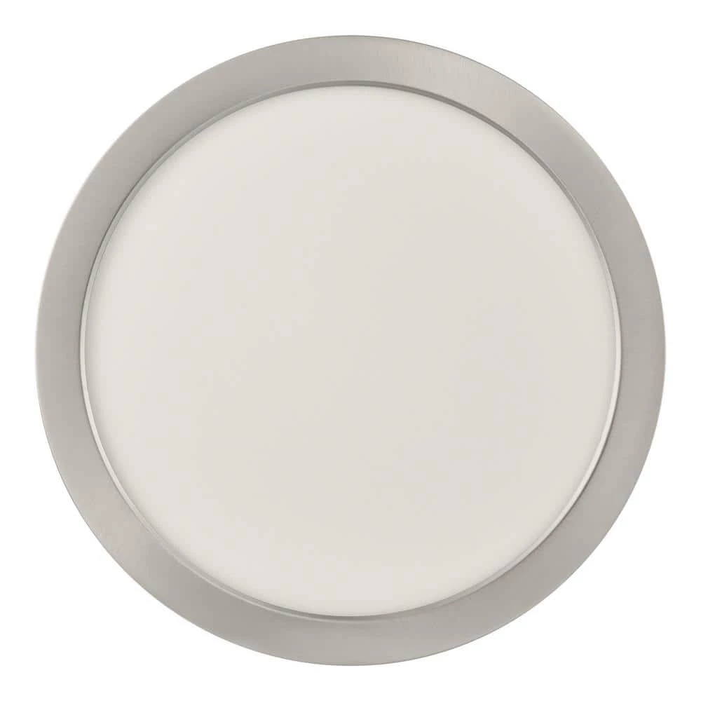 Commercial Electric 15 in. Brushed Nickel New Ultra-Low Profile Integrated LED Flush Mount 5CCT (2-Pack) 5 Commercial Electric 15 in. Brushed Nickel New Ultra-Low Profile Integrated LED Flush Mount 5CCT (2-Pack) - Image 3