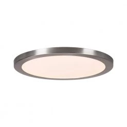 Commercial Electric 15 in. Brushed Nickel New Ultra-Low Profile Integrated LED Flush Mount 5CCT (2-Pack) 20 Commercial Electric 15 in. Brushed Nickel New Ultra-Low Profile Integrated LED Flush Mount 5CCT (2-Pack) -Commercial Electric Sales brushed nickel commercial electric flush mount lights lc0000155 01 bn c3 1000