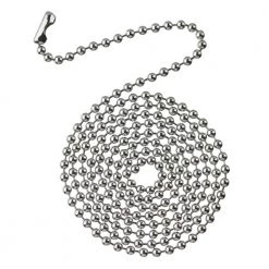 Commercial Electric 3 ft. Chrome Beaded Chain with Connector