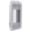 Commercial Electric Clear 1-Gang Non-Metallic Weatherproof Horizontal/Vertical Receptacle Cover