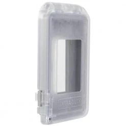 Commercial Electric Clear 1-Gang Non-Metallic Weatherproof Horizontal/Vertical Receptacle Cover