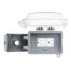 Commercial Electric Clear 1-Gang Extra Duty Non-Metallic While-In-Use Weatherproof Horizontal/Vertical Receptacle Cover Kit
