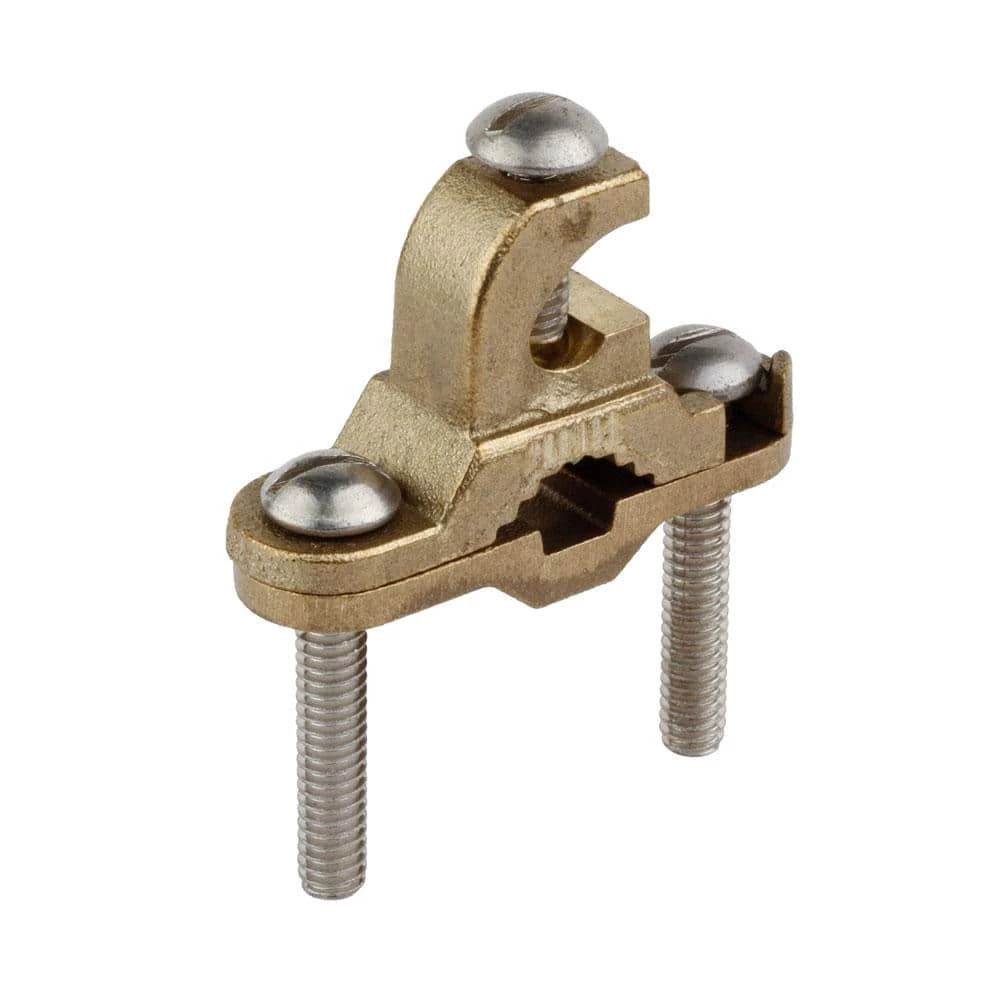 Commercial Electric 3/8 in. to 1 in. Bronze Ground Clamp with Lay-in Lug for 10 - 2 AWG 5 Commercial Electric 3/8 in. to 1 in. Bronze Ground Clamp with Lay-in Lug for 10 - 2 AWG - Image 3