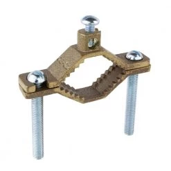 Commercial Electric 1-1/4 in. to 2 in. Bronze Ground Clamp for 10 - 2 AWG -Commercial Electric Sales commercial electric accessories goe02 40 1000