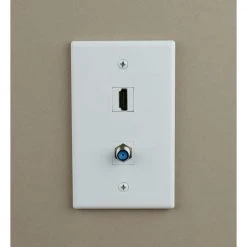 Commercial Electric Twist-On F-Connector - White -Commercial Electric Sales commercial electric cable connectors 5010 wh 4f 1000