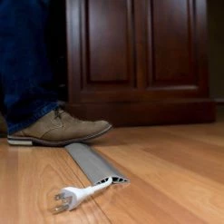 Commercial Electric 5 ft. PVC Floor Cord Protector in Grey -Commercial Electric Sales commercial electric cable organizers a91 5g 31 1000