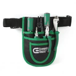 Commercial Electric 7-Piece Electrician's Tool Set with Pouch and 9 in. High-Leverage Multi-Purpose Linesman Pliers -Commercial Electric Sales commercial electric electrician s lineman s pliers ce121101t 44 1000