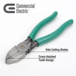 Commercial Electric 7 in. Wire Cutting Pliers -Commercial Electric Sales commercial electric electrician s lineman s pliers ce180837 4f 1000