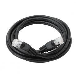 Commercial Electric 7 ft. 24/7-Gauge 8-Wire CAT6 Ethernet Cable, Black -Commercial Electric Sales commercial electric ethernet cables 342367 7 40 1000