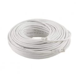 Commercial Electric 100 ft. CAT6 Ethernet Cable in White -Commercial Electric Sales commercial electric ethernet cables bstc6 100wh 40 1000