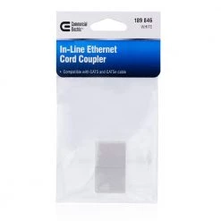 Commercial Electric White Ethernet Cable Extender F/F Inline RJ45 Coupler Connector Modular 5 Commercial Electric White Ethernet Cable Extender F/F Inline RJ45 Coupler Connector Modular -Commercial Electric Sales commercial electric jacks 210 8c wh c3 1000