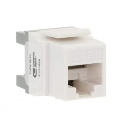 Commercial Electric Cat-6 Jack in White (25-Pack) -Commercial Electric Sales commercial electric jacks 5016 wh 25 40 1000