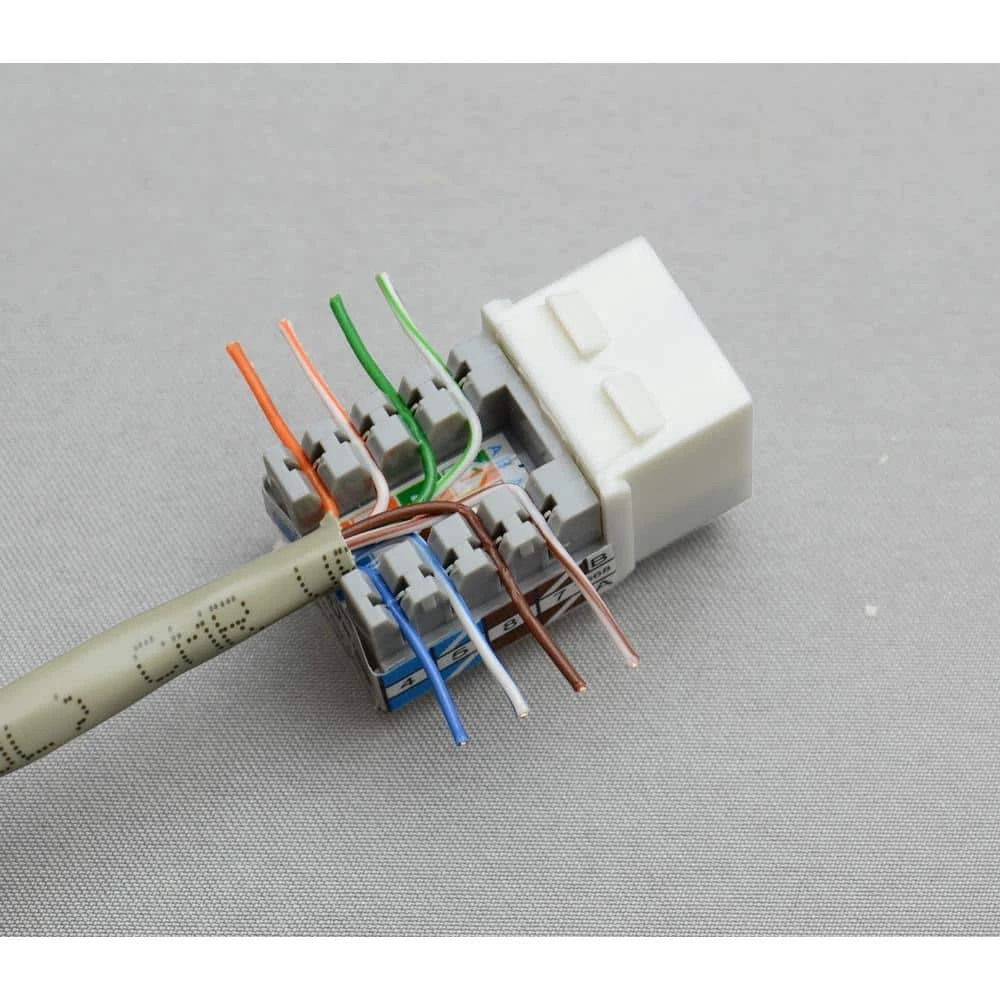 Commercial Electric Category 5e Jack - White (25-Pack) 5 Commercial Electric Category 5e Jack - White (25-Pack) - Image 3