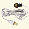 Commercial Electric 6 ft. White Candelabra Base Socket and Cord with Switch and Plug Set 1 Commercial Electric 6 ft. White Candelabra Base Socket and Cord with Switch and Plug Set -Commercial Electric Sales commercial electric lamp sockets 81685 64 1000