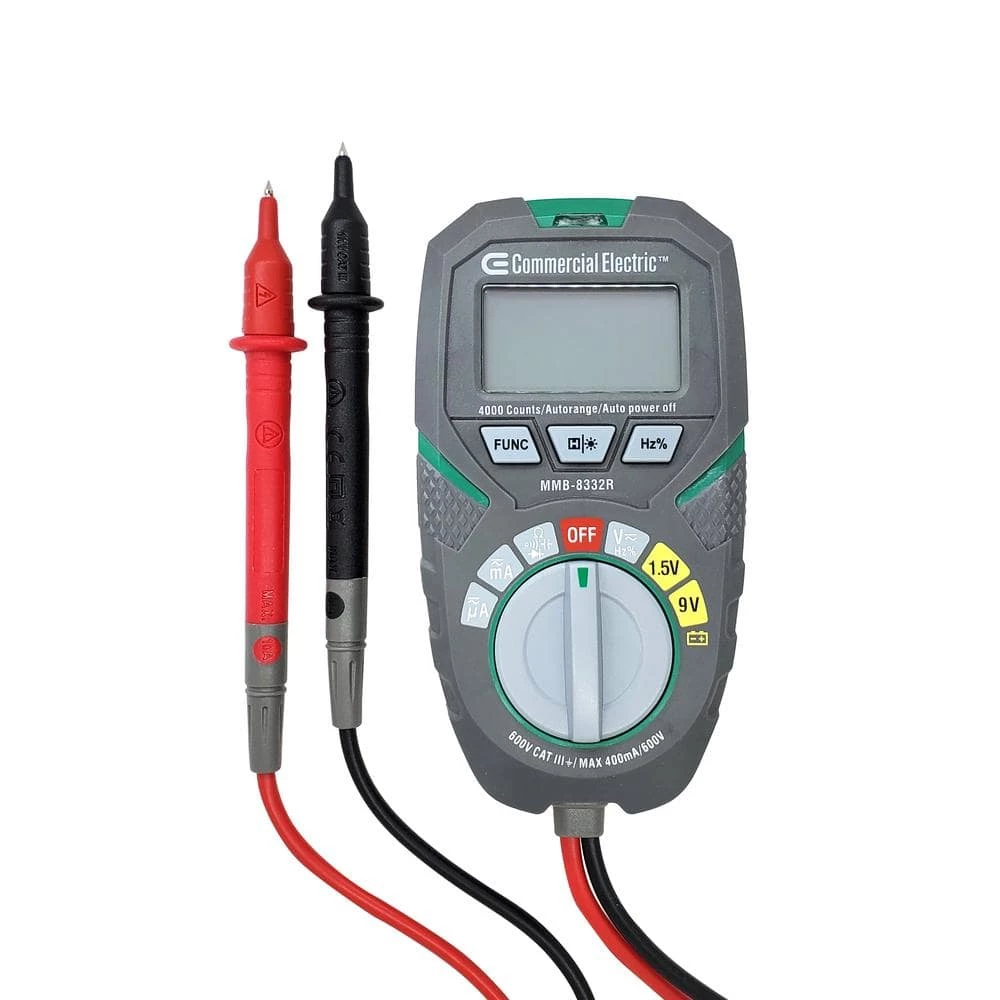 Commercial Electric Pocket Size Auto Ranging Multimeter 3 Commercial Electric Pocket Size Auto Ranging Multimeter